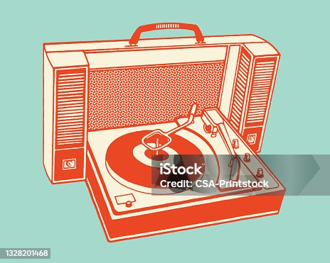istock Portable Record Player 1328201468