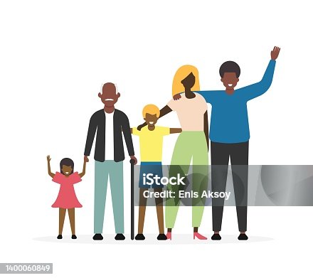 istock Portrait of multi-generation black family 1400060849