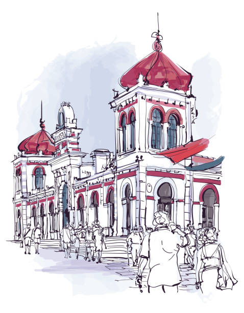 ilustrações de stock, clip art, desenhos animados e ícones de portugal, algarve town of loule, the market - algarve