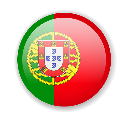 Ilustración de Bandera De Portugal Icono Redondo Brillante Sobre Un Fondo  Blanco y más Vectores Libres de Derechos de Bandera portuguesa - iStock