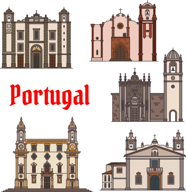 ilustrações de stock, clip art, desenhos animados e ícones de portuguese travel landmark icon for travel design - alentejo