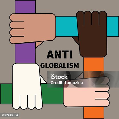 istock Poster anti-globalization 818938564