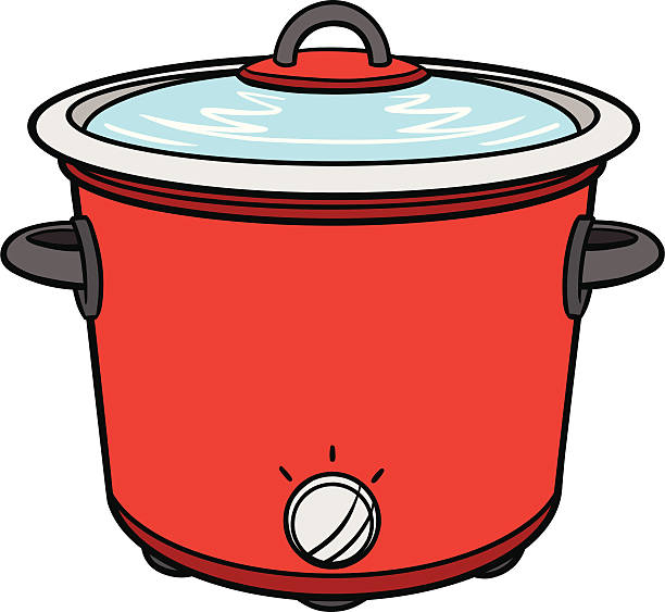 potluck - pics for crock pot stock illustrations.