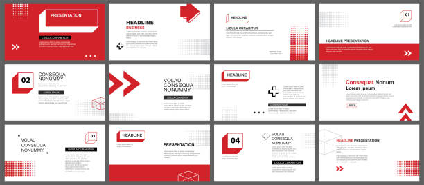 Presentation and slide layout template. Red geometric modern design background. Use for business annual report, flyer, marketing, leaflet, advertising, brochure, modern style. Presentation and slide layout template. Red geometric modern design background. Use for business annual report, flyer, marketing, leaflet, advertising, brochure, modern style. presentation speech backgrounds stock illustrations