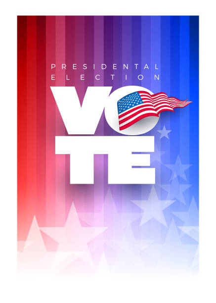 Presidental election concept design template. Presidental election concept design template. Vote 2020 in USA. Typographic vector design. USA debate of president voting. Election voting design. Political election campaign. voting patterns stock illustrations