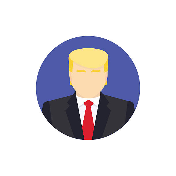 presidential candidate icon. usa election 2016 concept. flat vector illustration. - 總統 幅插畫檔、美工圖案、卡通及圖標