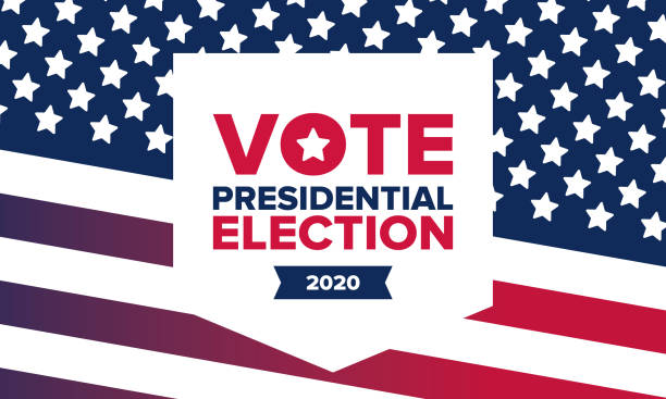 Presidential Election 2020 in United States. Vote day, November 3. US Election. Patriotic american element. Poster, card, banner and background. Vector illustration  election stock illustrations