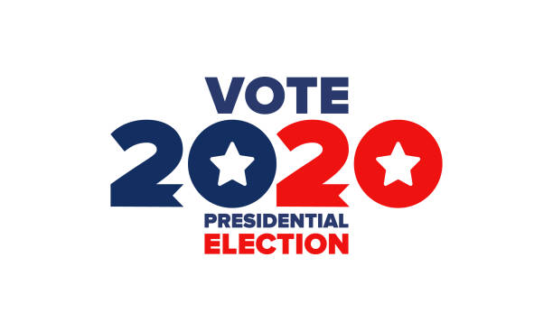 Presidential Election 2020 in United States. Vote day, November 3. US Election. Patriotic american element. Poster, card, banner and background. Vector illustration  election stock illustrations
