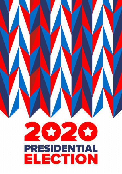 Presidential Election 2020 in United States. Vote day, November 3. US Election. Patriotic american element. Poster, card, banner and background. Vector illustration Presidential Election 2020 in United States. Vote day, November 3. US Election. Patriotic american element. Poster, card, banner and background. Vector illustration voting designs stock illustrations