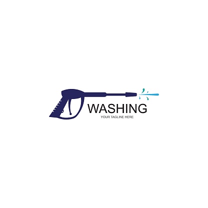 Pressure washing logo template.