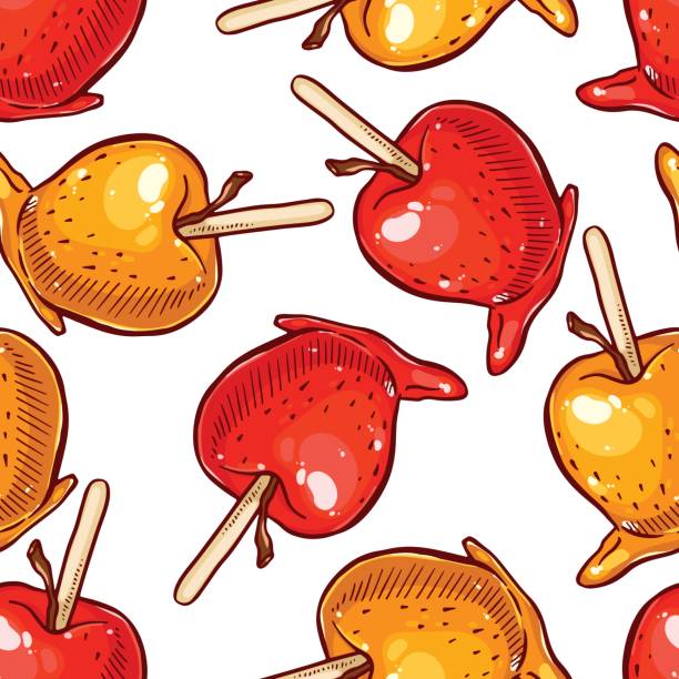 Download Caramel Apple Illustrations, Royalty-Free Vector Graphics ...