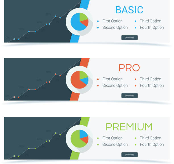 Pricing Banners vector art illustration