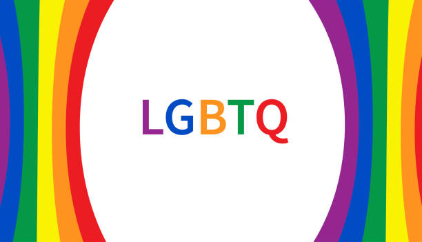 lgbtq pride flag on white background. pride month. copy space. vector illustration - europride 幅插畫檔、美工圖案、卡通及圖標