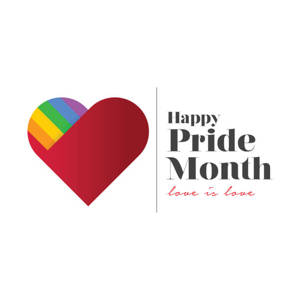 ilustraciones, imágenes clip art, dibujos animados e iconos de stock de mes del orgullo lgbt. ilustración de stock de bandera de espectro arco iris - pride month
