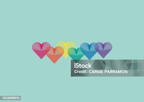 istock Pride month. Simbol of love 1252698014