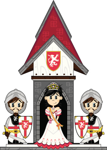Princess & Crusader Knights at Castle Guard Post