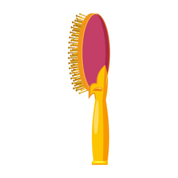 Princess Hairbrush, Beauty Attribute, Cartoon Style, Vector, Illustration, Isolated on White Background Princess Hairbrush, Beauty Attribute sweet little models pictures stock illustrations