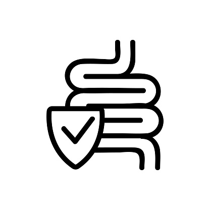 probiotic icon vector. Isolated contour symbol illustration