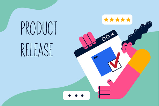 Product release in business concept