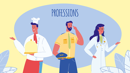 직업 작업 벡터 웹 배너 텍스트 간호사에 대한 스톡 벡터 아트 및 기타 이미지 - 간호사, 구급대원, 남성 - iStock