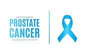 istock Prostate Cancer Awareness Month card, September. Vector 1413404686