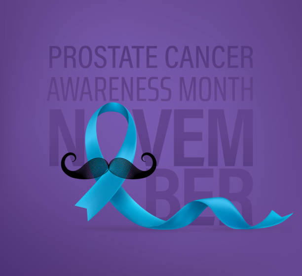 Prostate cancer awareness vector concept Vector illustration november stock illustrations