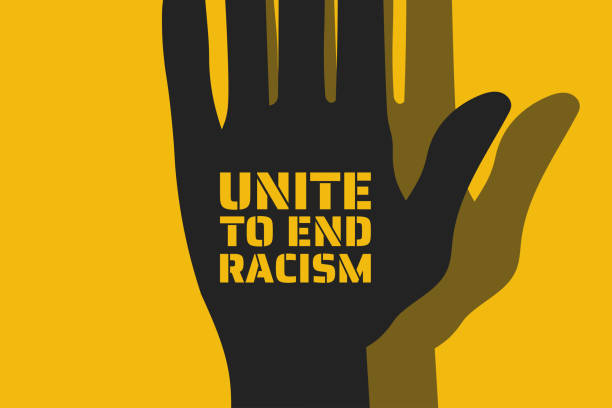 protest concept. Template for background, banner, poster with text inscription. Vector EPS10 illustration. protest concept. Template for background, banner, poster with text inscription. Vector EPS10 illustration racism stock illustrations
