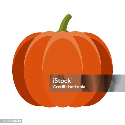 istock Pumpkin Icon on Transparent Background 1282043630