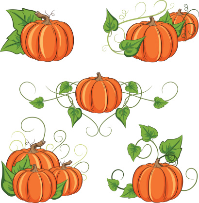 Pumpkin Ornaments Set