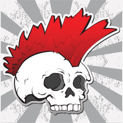 Punk Skull Illustration