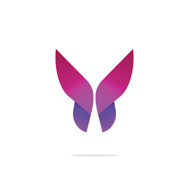 Purple Butterfly Silhouette Illustrations, Royalty-Free Vector Graphics