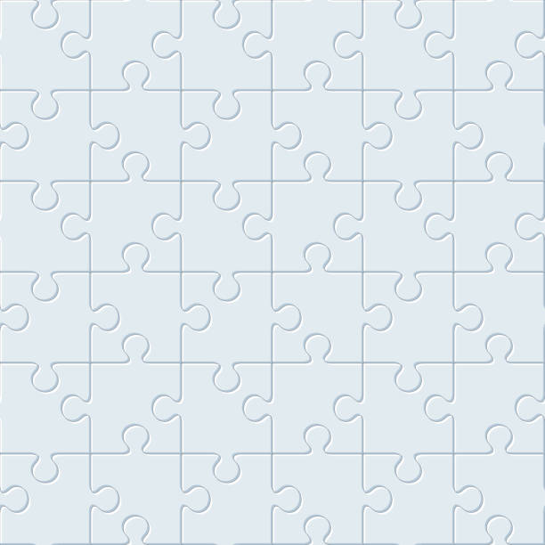 puzzles.  nahtlose muster - puzzle stock-grafiken, -clipart, -cartoons und -symbole