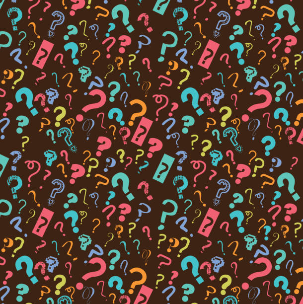 question icon question icon over brown background. vector illustration interview background stock illustrations
