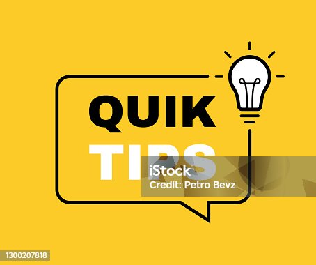 istock Quick tips geometric message bubble with light bulb emblem. Banner design for business and advertising. Vector illustration 1300207818