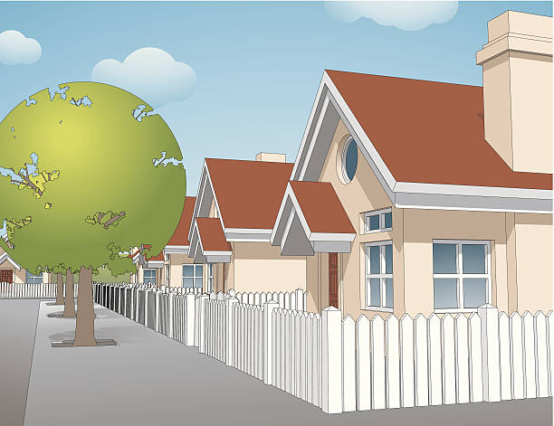 Best White Picket Fence House Illustrations Royalty Free Best White Picket Fence House Illustrations Royalty Free
