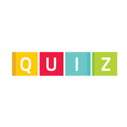 Quiz Logo Vector Questionnaire Show Icon Concept Game Cubes Isolated ...