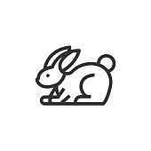 istock Rabbit Line Icon 1295939278