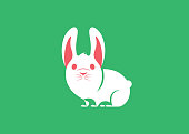 vector illustration of rabbit symbol