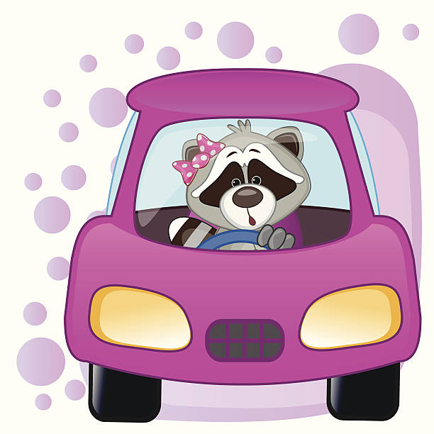 Download Cute Baby Raccoon Silhouettes Illustrations, Royalty-Free ...