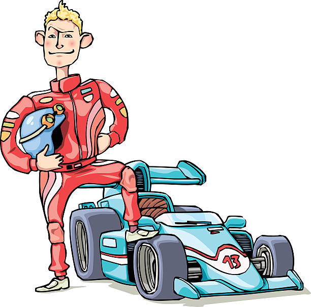 f1 со спиной-борцовкой - race car symbol cartoon stock illustrations.