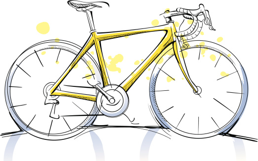 Racing Bicycle Sketch