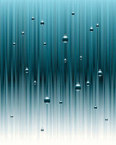 Rain vector art illustration