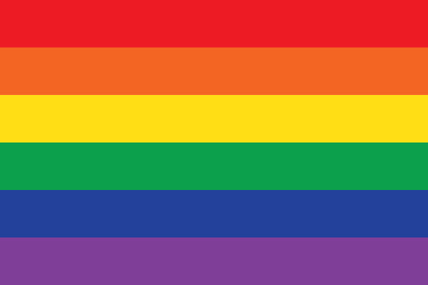 stockillustraties, clipart, cartoons en iconen met regenboog gekleurde achtergrond. - gay demonstration