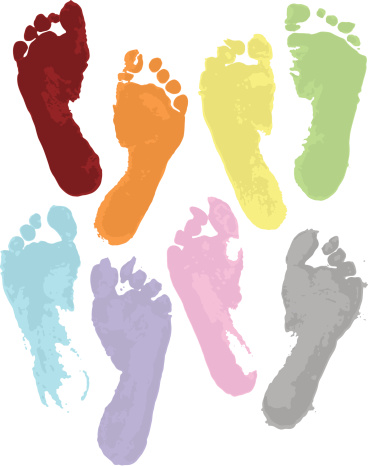 Rainbow Feet