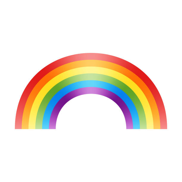 illustrazioni stock, clip art, cartoni animati e icone di tendenza di design della bandiera arcobaleno - rainbow