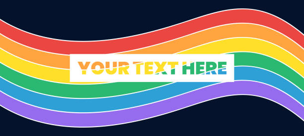 радужный многоцветный фоновый дизайн - progress pride flag stock illustrations