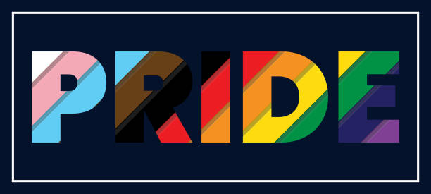 радужный многоцветный фоновый дизайн - progress pride flag stock illustrations