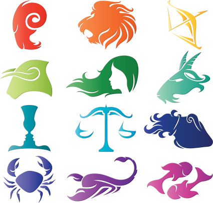 Rainbow Zodiac Stock Illustration - Download Image Now - iStock