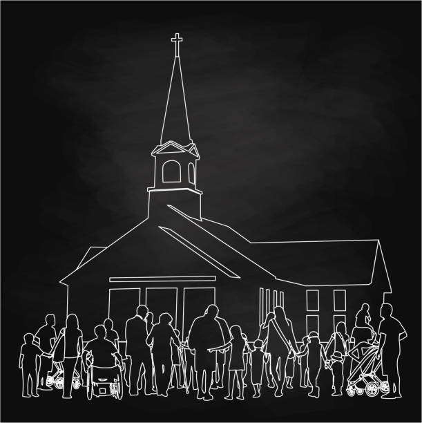 ilustraciones, imágenes clip art, dibujos animados e iconos de stock de rainydayumbrellas - church