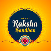 raksha bandhan festival background with rakhi design